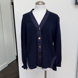 GRETCHEN SCOTT Navy Blue Women's Cardigan Sweater